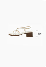 Cross Strap Sandals (Black)