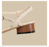 Woven Slingback Flats (Cream)