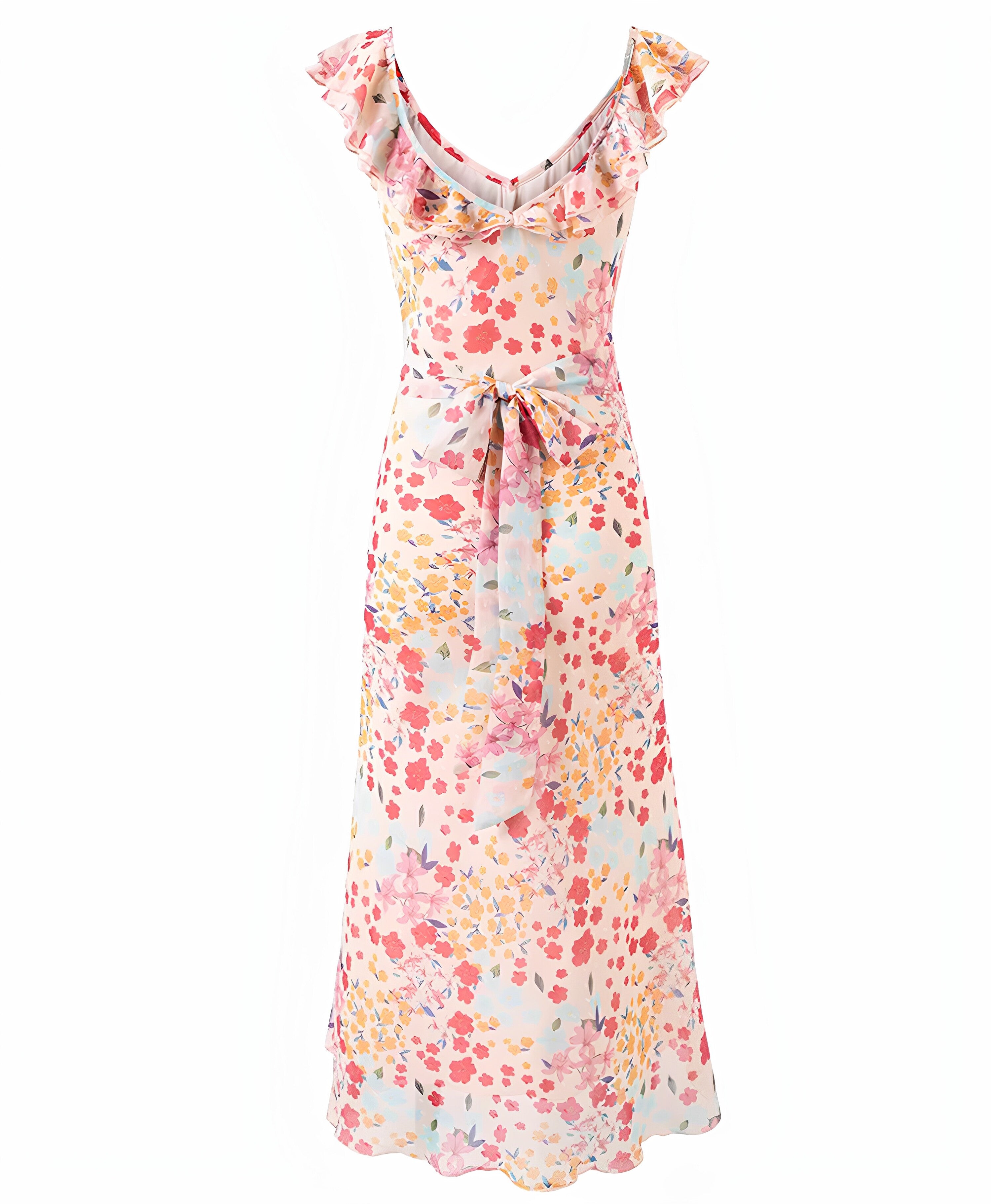 Blush Petal Maxi Dress
