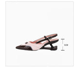 Sculpted Slingback Low Heels
