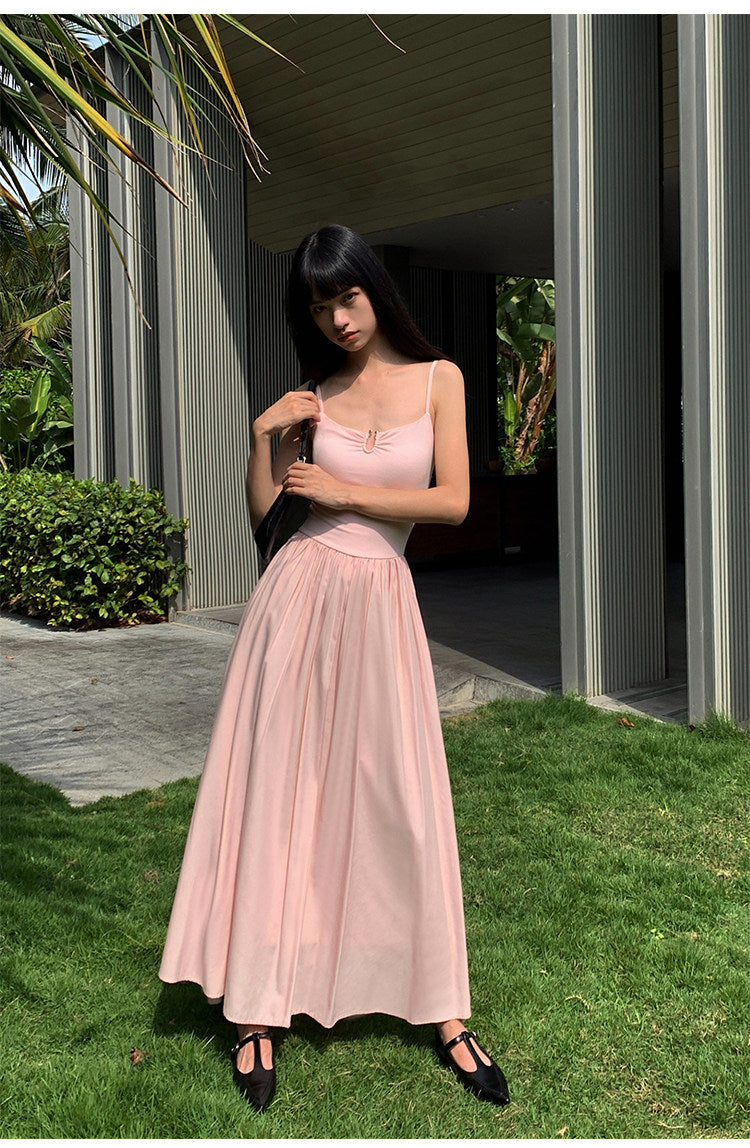 Ruched Bodice Slip Dress