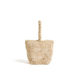 Woven Wooden Bead Bag