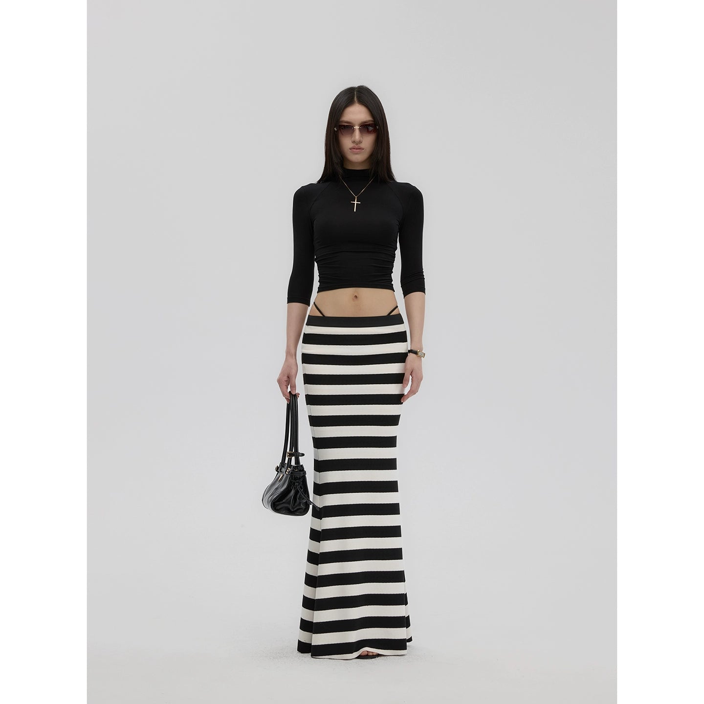 Striped Knit Skirt
