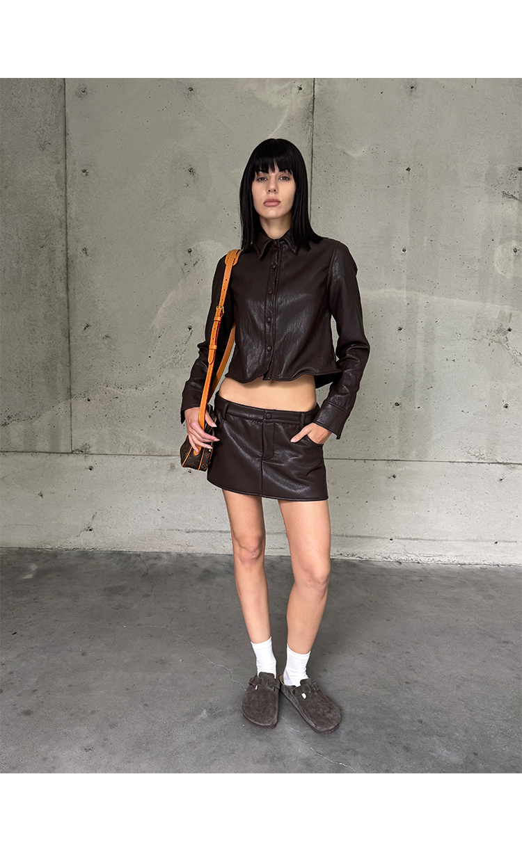 PU Jacket & Skirt