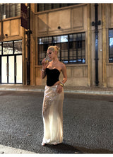 Streamer Champagne Sequin Skirt