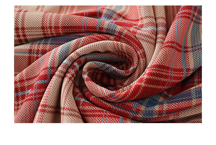 Cherry Plaid Slip Dress
