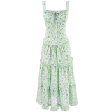 Green Garden Tiered Dress