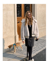 Hooded Cropped Fur Jacket