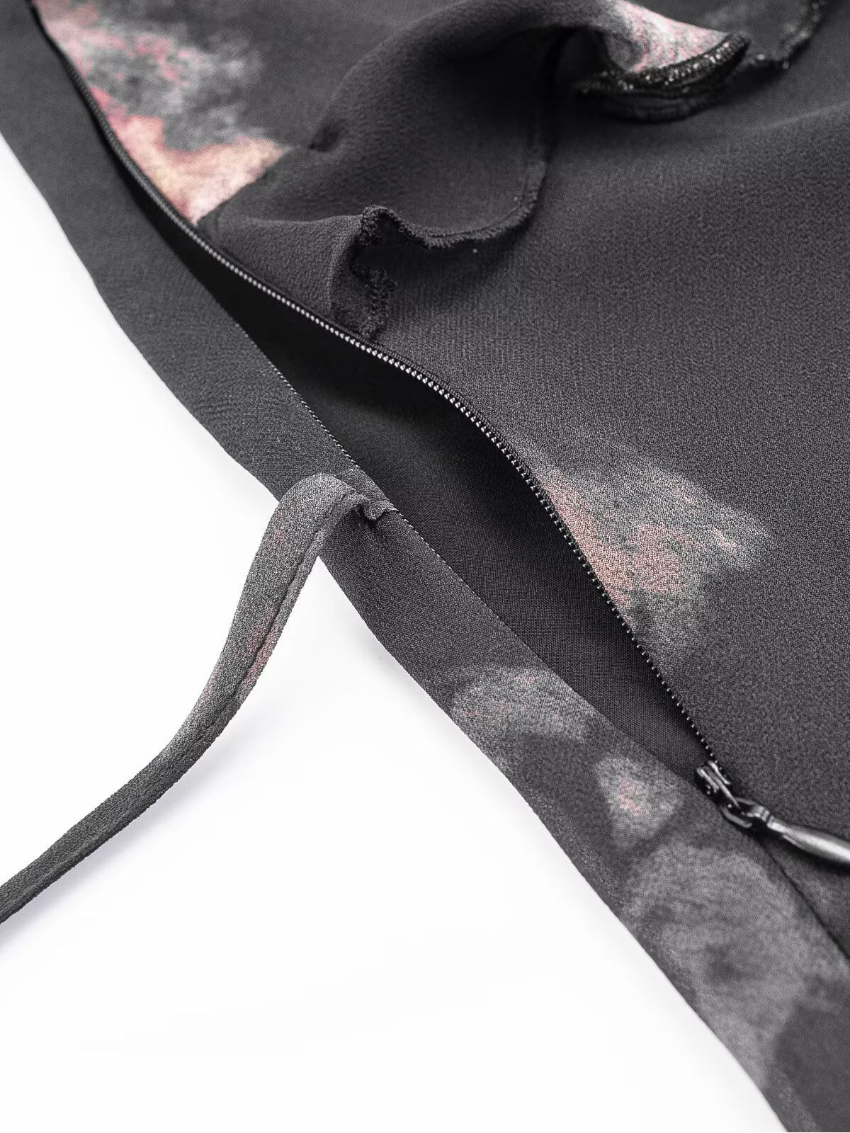 Noir Bloom Sheer Dress