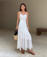 Sheer Layered Maxi Dress