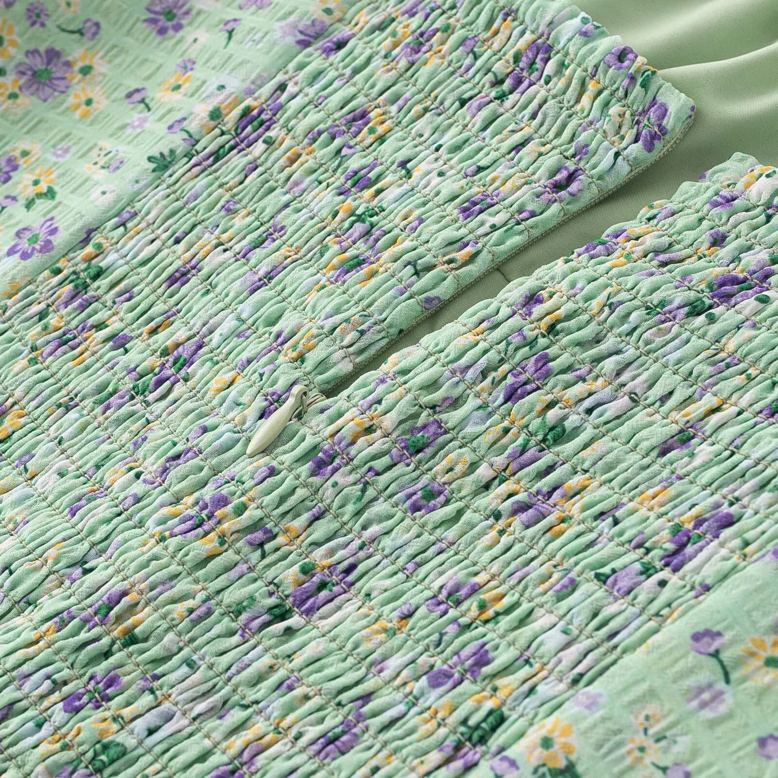 Green Garden Tiered Dress