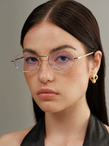 Oval Metal Glasses