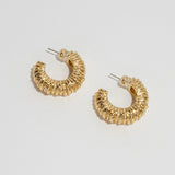 Gold C-Hoop Earrings