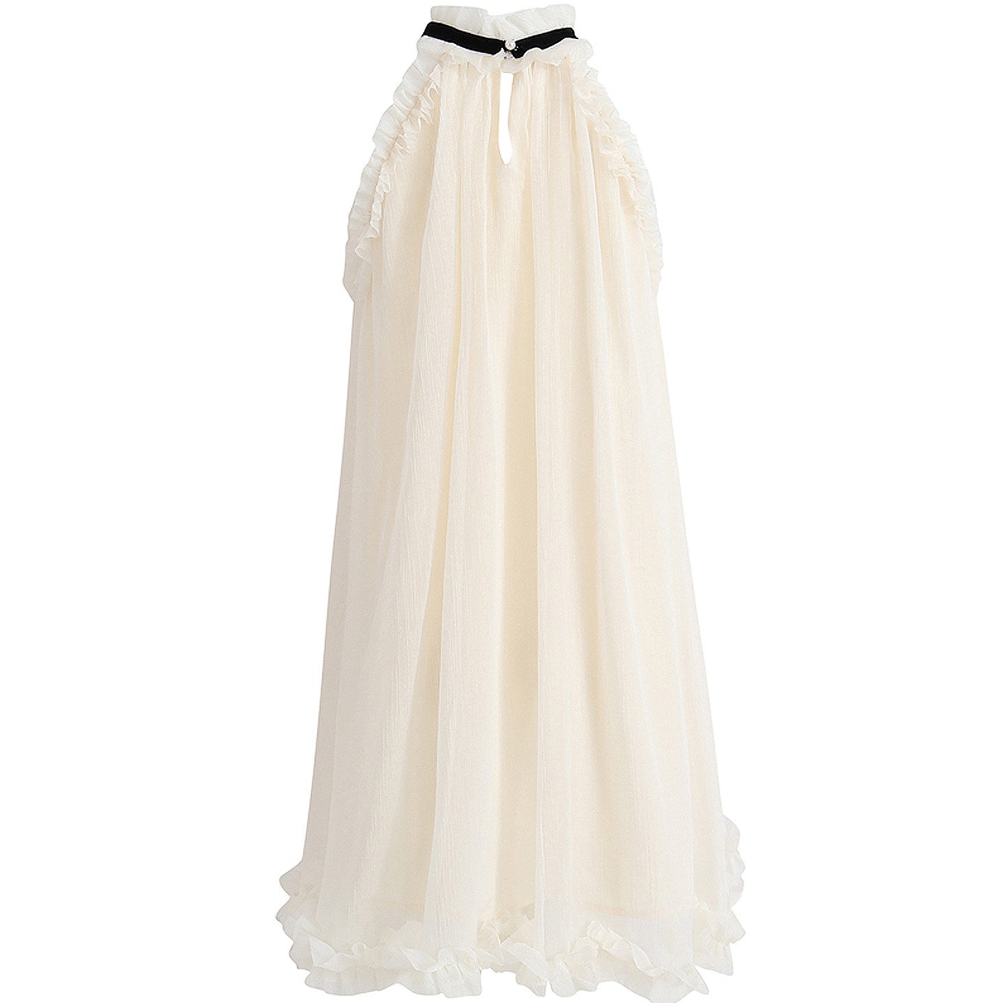 Ivory Ribbon Flow Dress