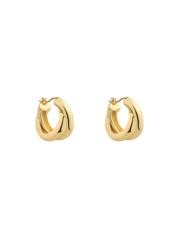 Gold Layered Earrings