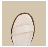 Minimal Ankle Strap Block Sandal