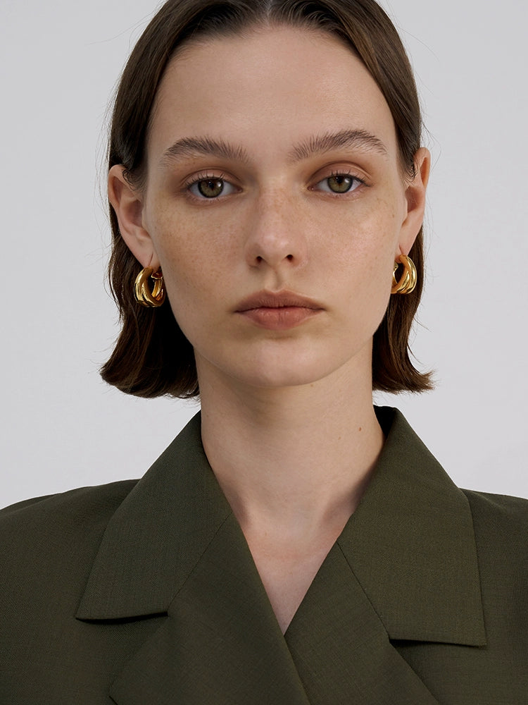 Gold Layered Earrings