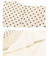 Polka Wrap Midi Dress
