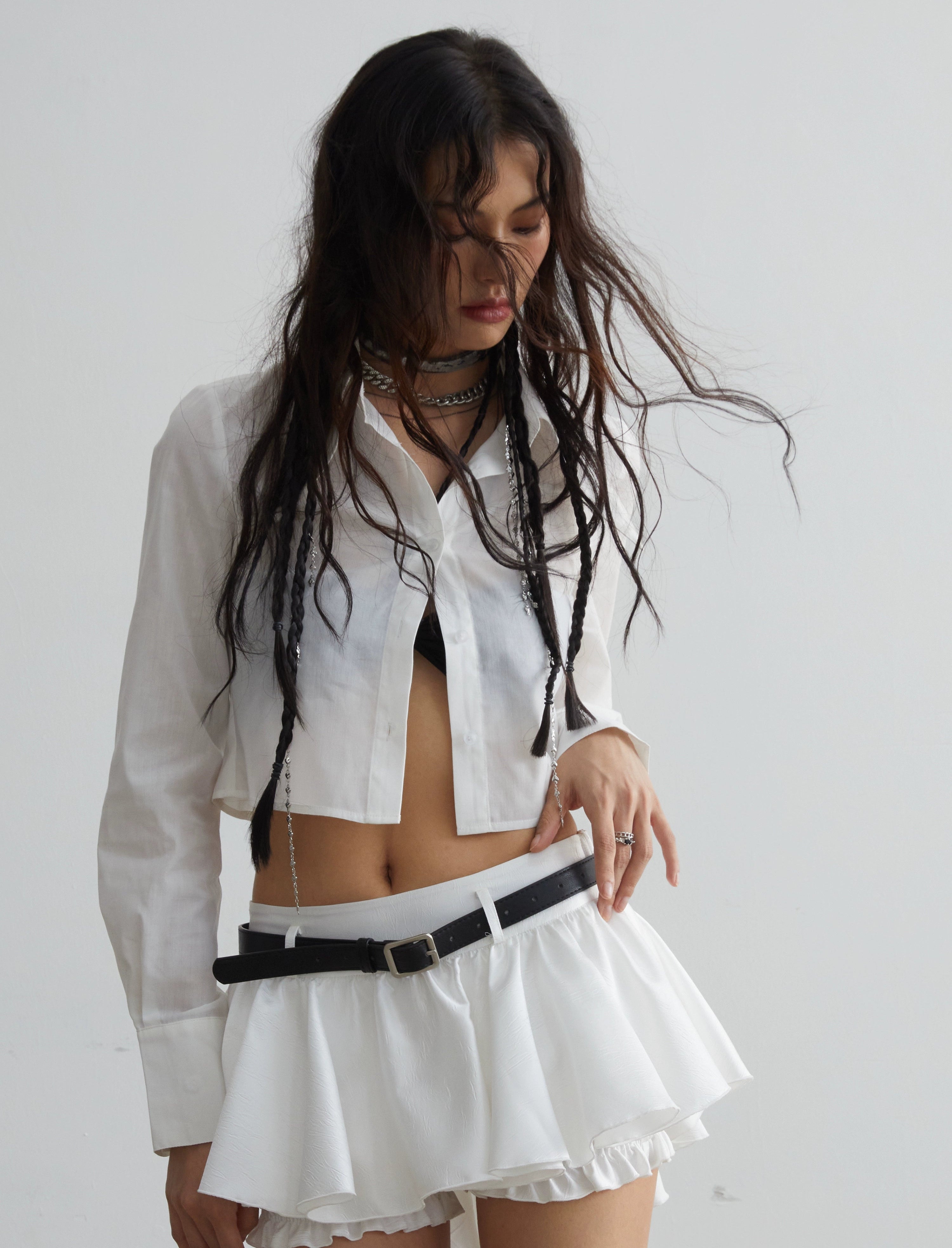 Cropped Cotton Shirt
