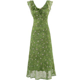 Floral Ruffle Maxi Dress