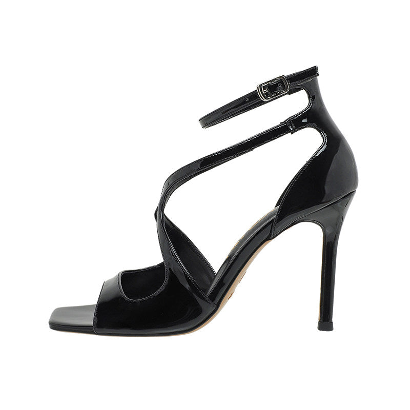Gloss Strap Stiletto Sandal