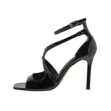 Gloss Strap Stiletto Sandal