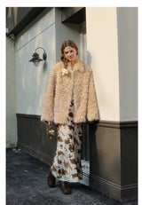 Plush Coat - Milk tea