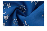 Azure Bloom Midi Dress