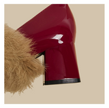 Faux Fur Trim Loafers