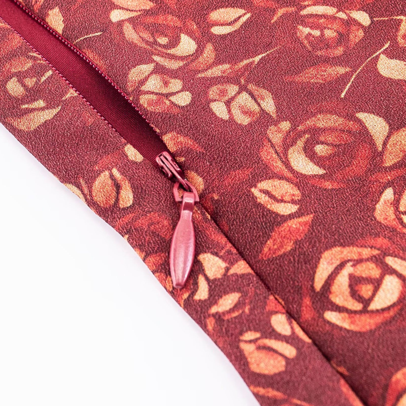 Crimson Bloom Slip Dress