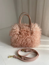Gradient Faux-Fur Tote Bag