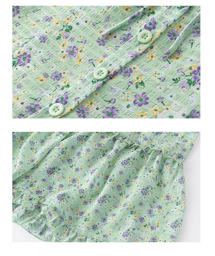 Green Garden Tiered Dress