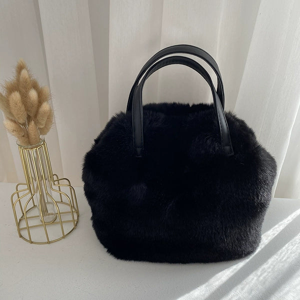 Plush Bucket Bag