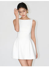 Open-Back Flare Mini Dress