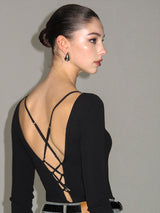 Ribbed Lace-Up Jumpsuit