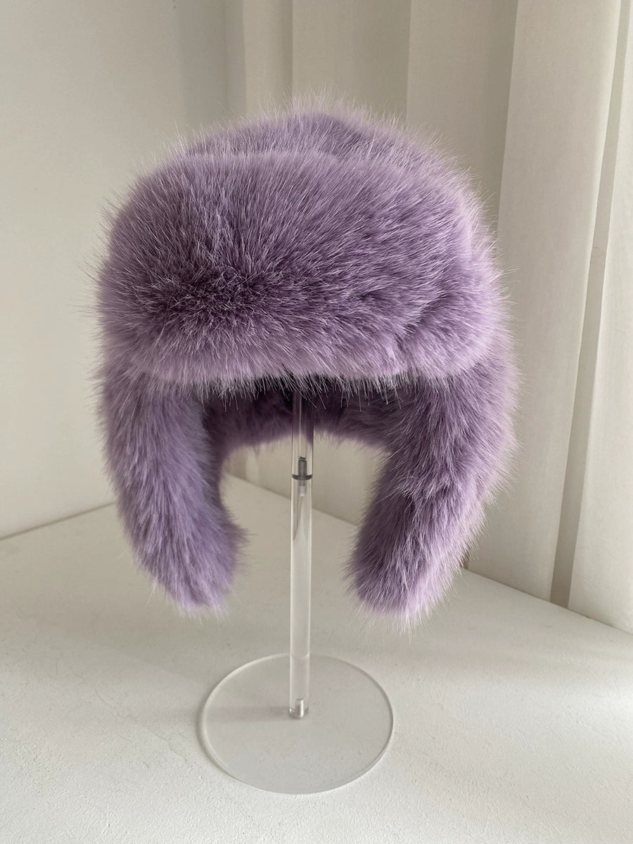 Faux-Fur Earflap Hat