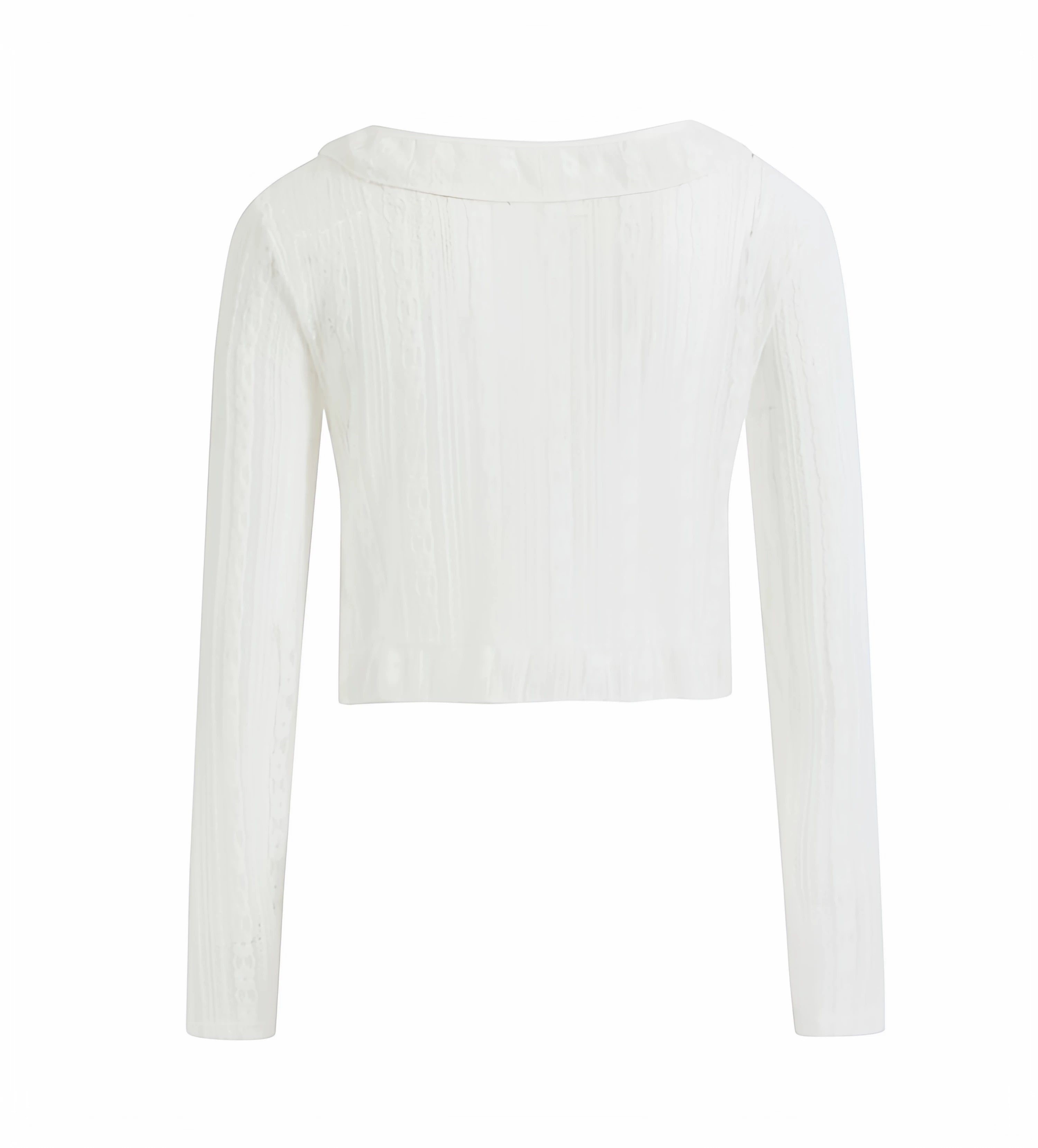 Sheer Lace Tie Cardigan