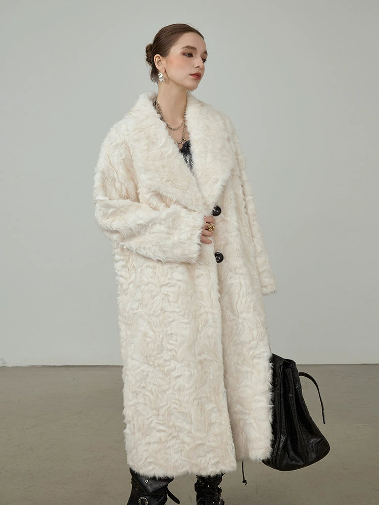 Curly Lamb Faux Coat