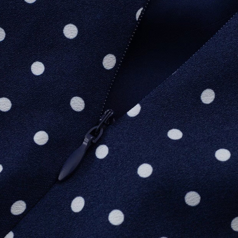 Midnight Dot Lace Dress