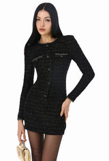 Tweed Glitter Dress