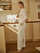 Striped Knit Pajama Set - Long / Short
