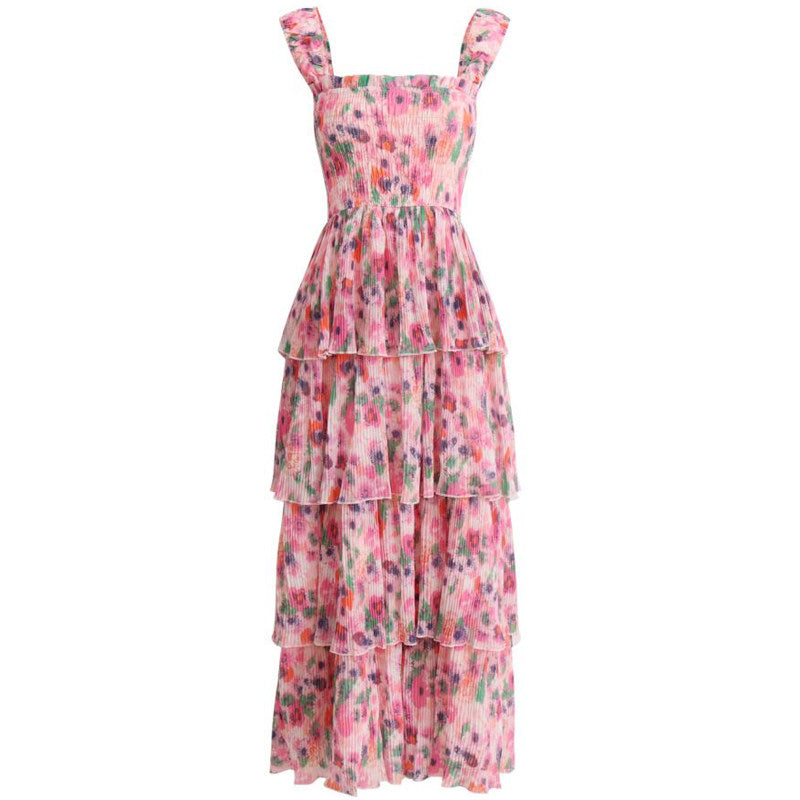 Rosy Garden Tier Dress