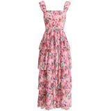 Rosy Garden Tier Dress