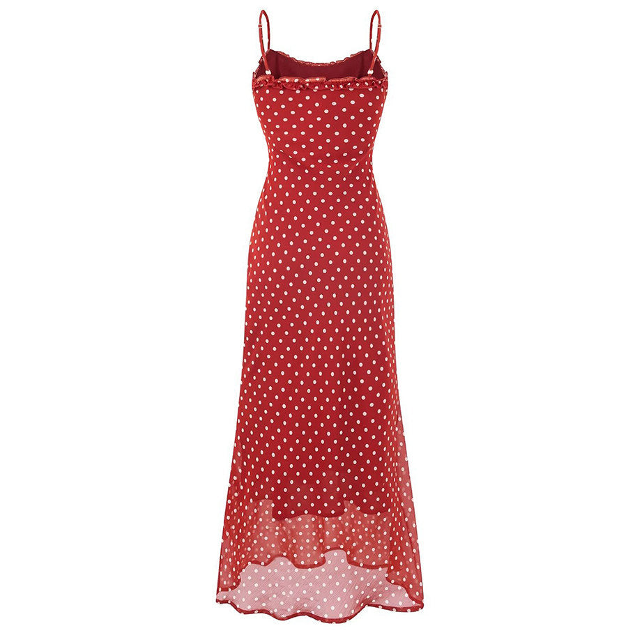 Cherry Dot Slip Dress