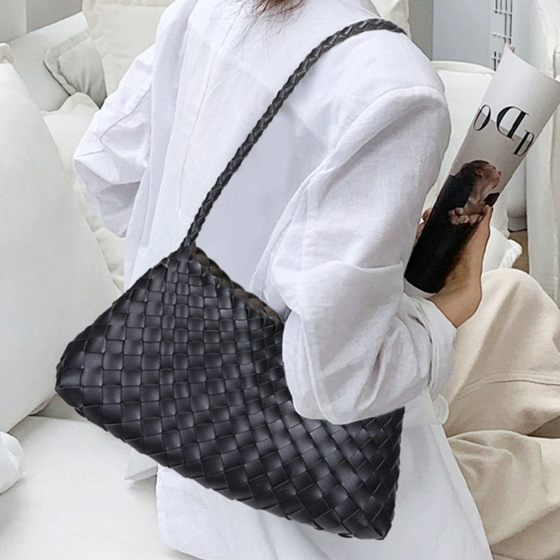 Cowhide Woven Bag