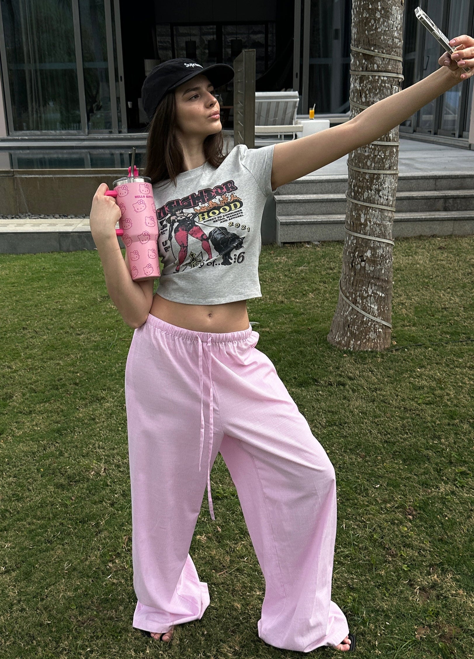 Striped Pink Lounge Pants