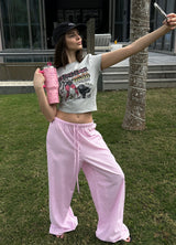 Striped Pink Lounge Pants