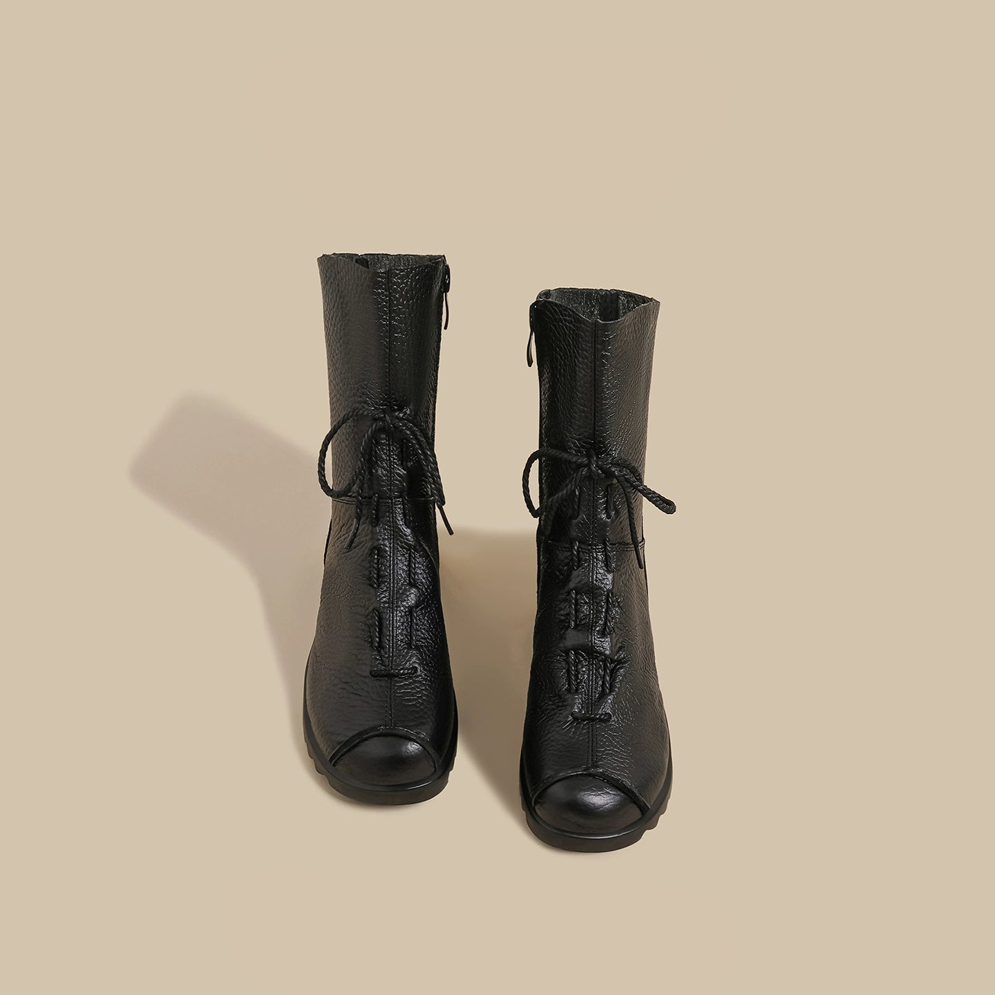 Soft-Leather Mid Boots