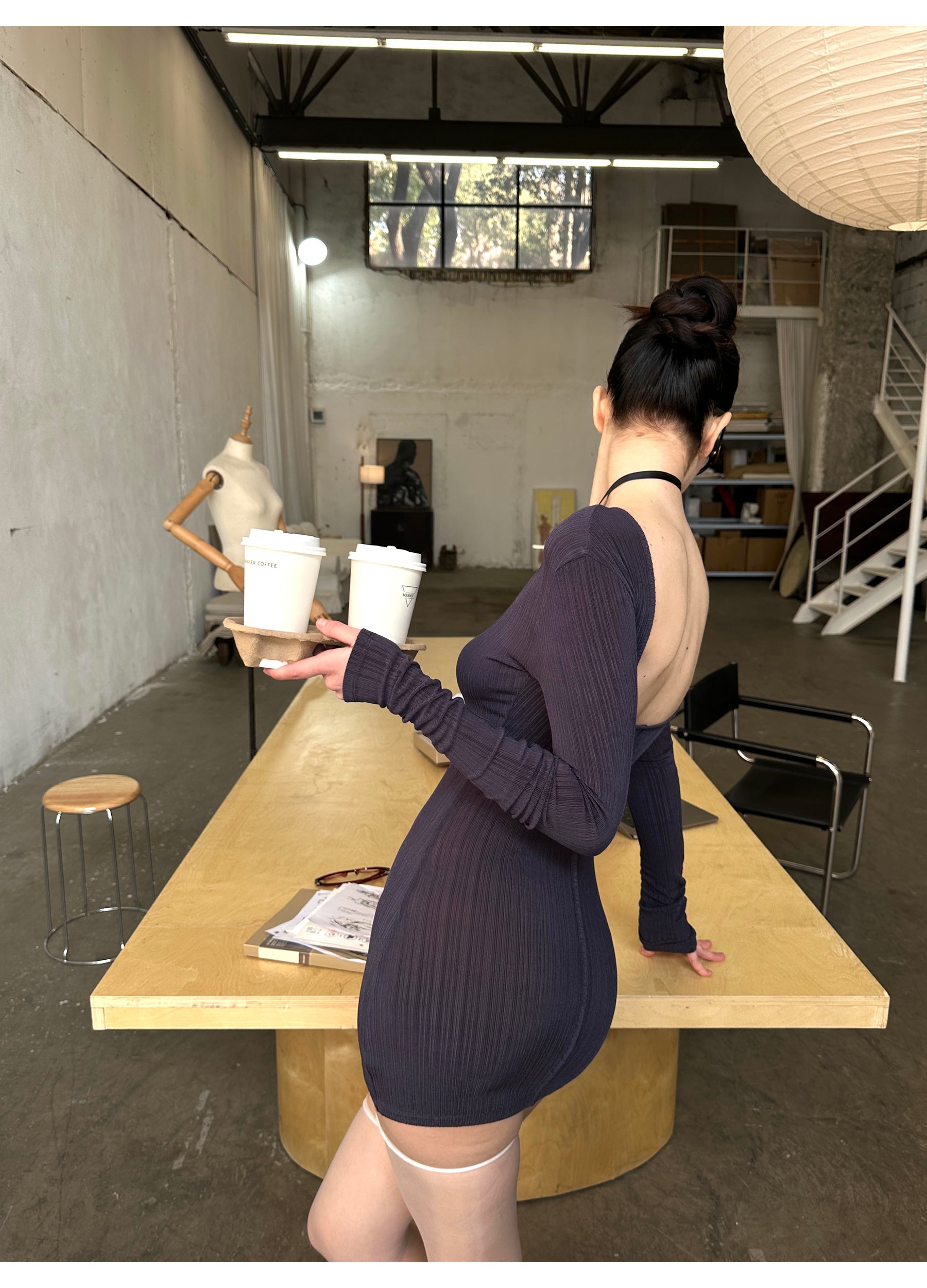 Reversible Office Knit Dress