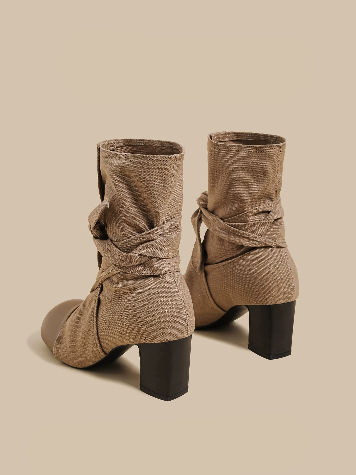 Tie-Wrap Ankle Boots
